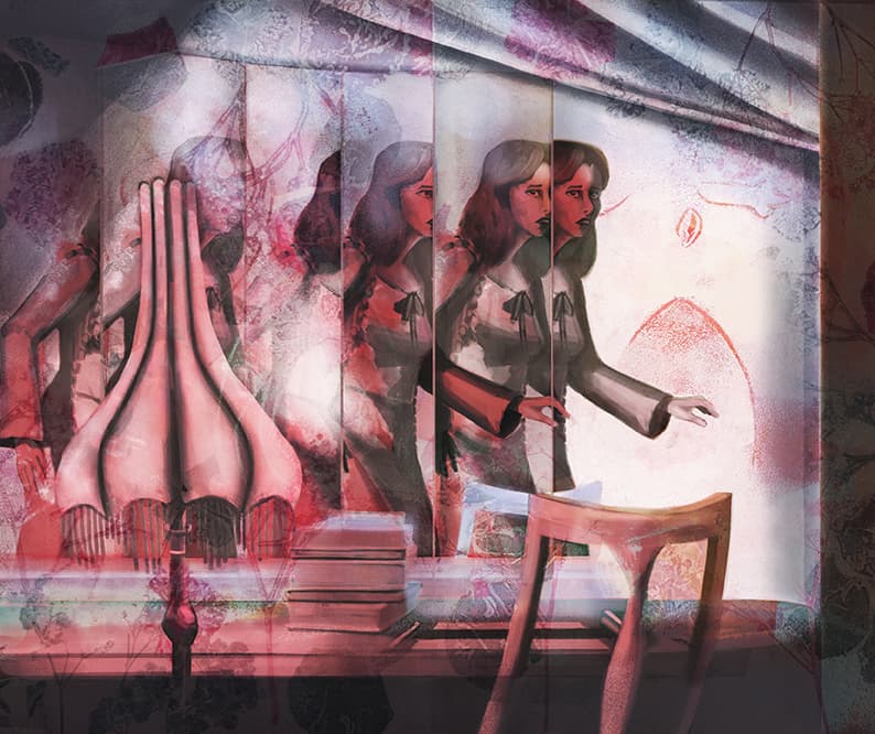 Multiple Women in Red